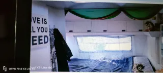 Caravana con avance y cocina