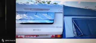 Caravana con avance y cocina