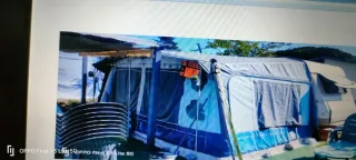 Caravana con avance y cocina