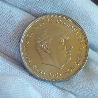 Moneda 25 Pesetas Francisco Franco 1957*74*S/C