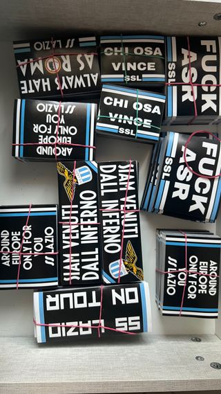 Adesivi lazio per riccardo faiola