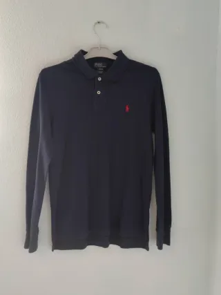 Polo Ralph Lauren manga larga azul