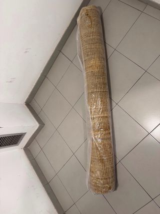 Alfombra Yute Beige y Marrón Enrollada