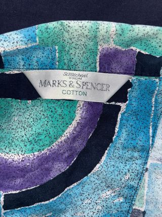 Camisa Vintage Estampada Talla L