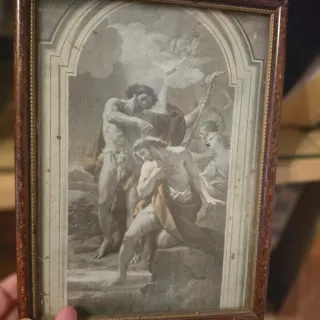 Lámina religiosa Jesús con corona espinas