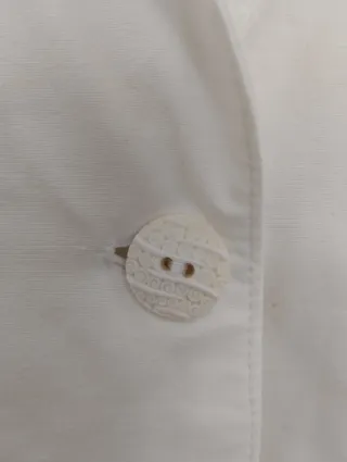 Blazer blanco vintage 100% algodón