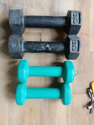 Mancuernas 1 kg y 2 kg