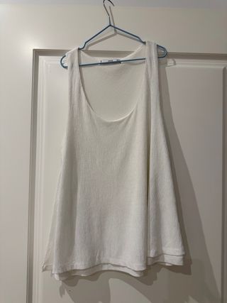 Top tirantes blanco Mango Talla M