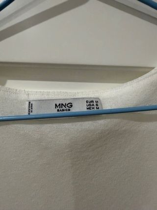 Top tirantes blanco Mango Talla M