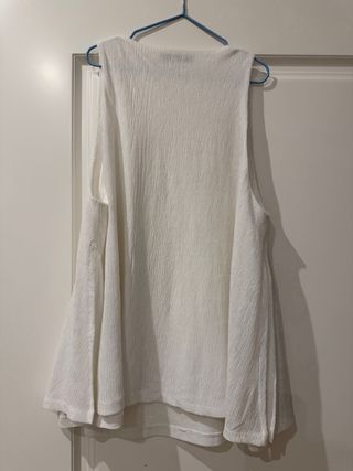 Top tirantes blanco Mango Talla M