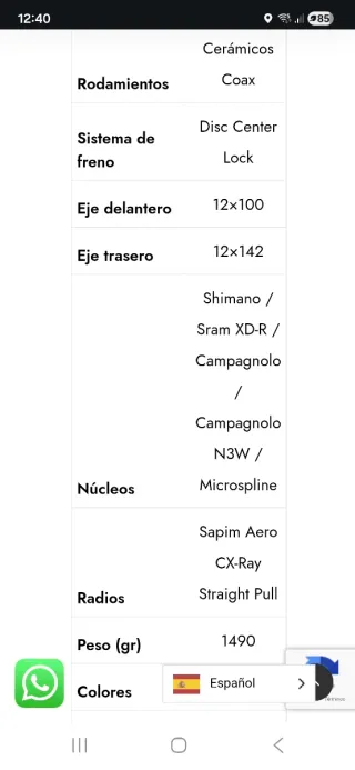 Ruedas Progress Sonic Disc gravel y ctra