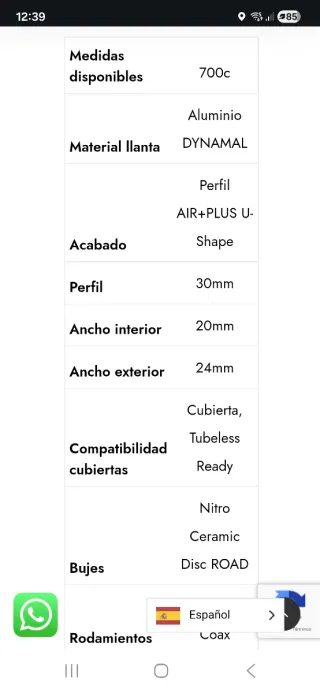 Ruedas Progress Sonic Disc gravel y ctra