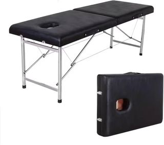 Cama de masaje plegable color negra