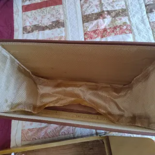 Funda antigua para máquina de coser