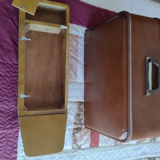 Funda antigua para máquina de coser