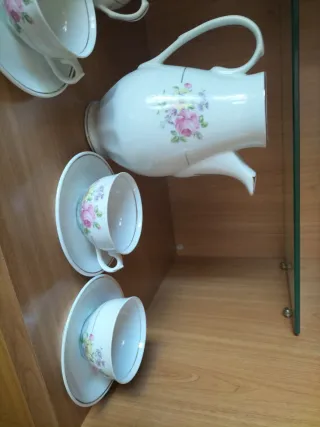 Juego de café de porcelana