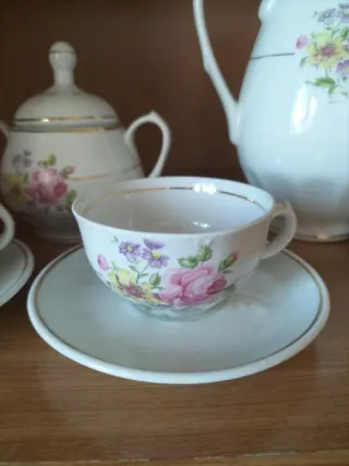 Juego de café de porcelana