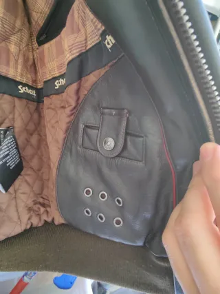 Cazadora Schott Cuero Marrón Aviador