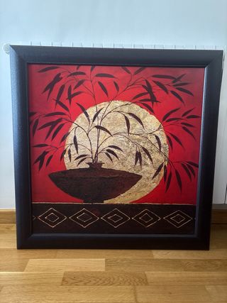 Cuadro grande decorativo estilo oriental 83 cm
