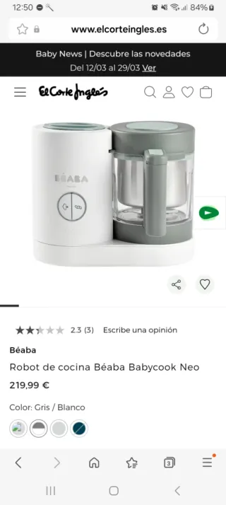 Robot cocina Beaba Babycook Neo