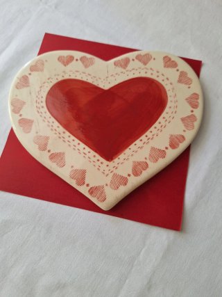 Coppia sottopentola/Vassoio Cuore Country Corner