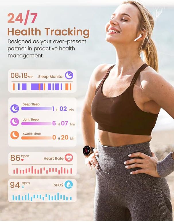 Reloj Inteligente Mujer 1.27 Táctil