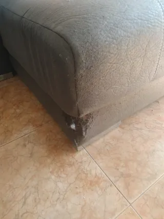 Sofá Chaiselongue Marrón/Gris