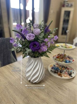 Vaso Twist Bianco Elegante