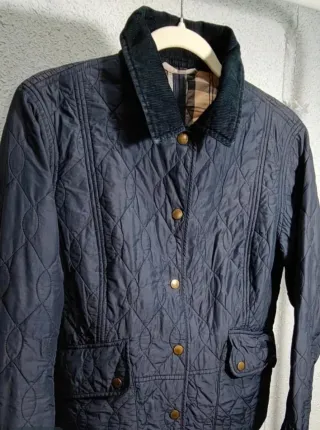 Chaqueta acolchada azul original Barbour