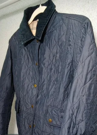Chaqueta acolchada azul original Barbour