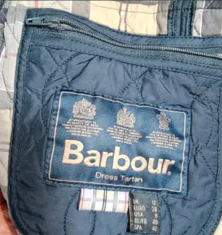 Chaqueta acolchada azul original Barbour