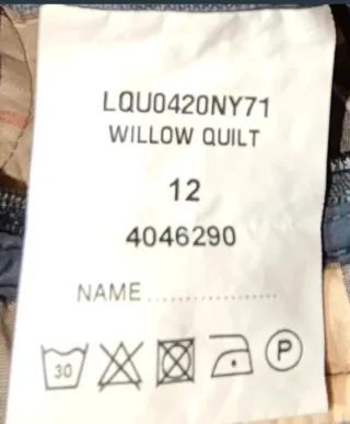 Chaqueta acolchada azul original Barbour