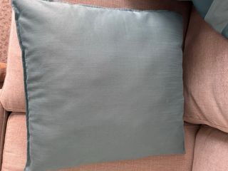 3 Cojines Rayas Azul Teal Ikea