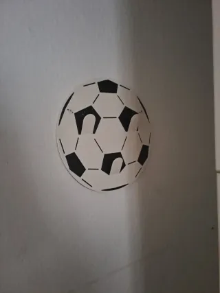 Lámpara y percha diseño balón fútbol