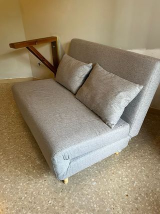 Sofá Cama 2 Plazas Gris