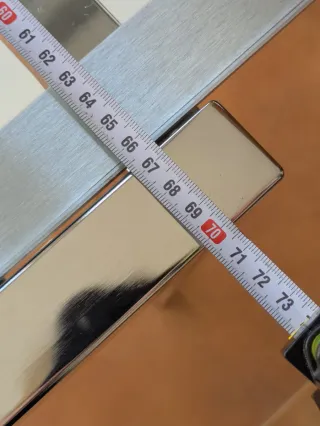 Mesa extensible cristal Ikea con sillas