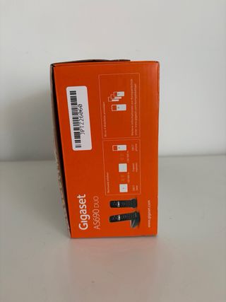 Gigaset AS690 DUO Teléfono Inalámbrico Negro