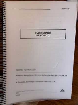 Temario bombero Comunidad Valenciana