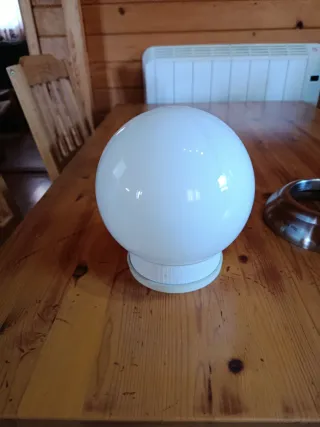 Lámpara de techo cristal y metal