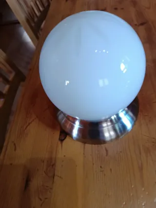 Lámpara de techo cristal y metal