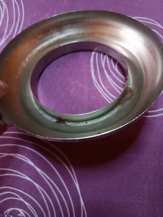 Lámpara de techo cristal y metal