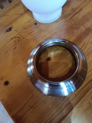 Lámpara de techo cristal y metal