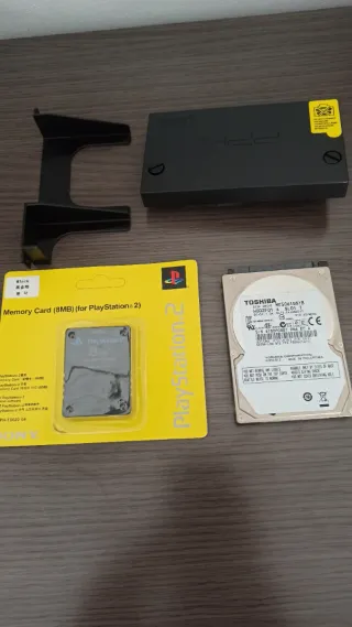 Adaptador HDD PS2 + Disco Duro+ memory card
