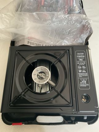 Fornello a gas portatile + 4 bombolette+ valigetta