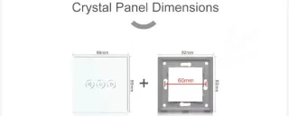 Bseed Interruptor Wi-Fi Dimmer 1 Gang Táctil