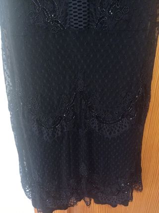 Vestido Desigual Negro Talla L,usado una vez