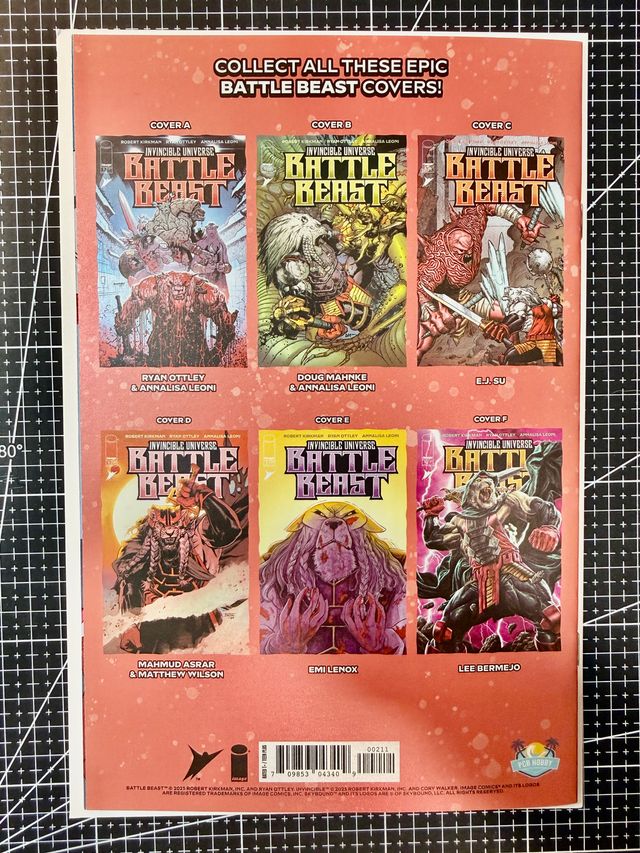 Comic Battle Beast #2 Firma Melendez Virgin Foil