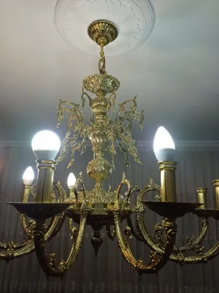 Lámpara de techo de bronce