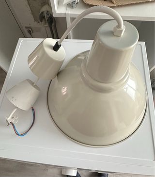 Lámpara de techo Ikea beige metal
