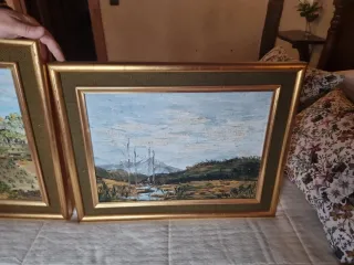 Pareja de cuadros decorativos